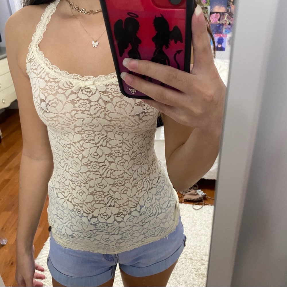 Lace tank top
